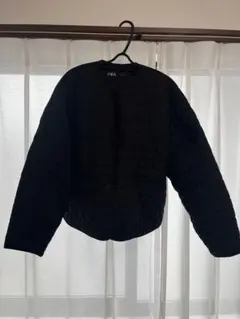 ZARA ハート型キルティングジャケット 黒