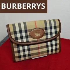 BURBERRYS バーバリーズ ノバチェック ミニ クラッチバッグ ベージュ