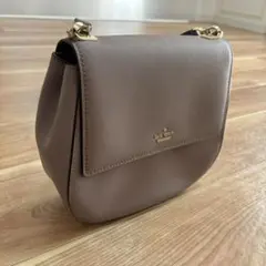 Kate Spade ショルダーバッグ パープルグレー 牛皮　説明書付