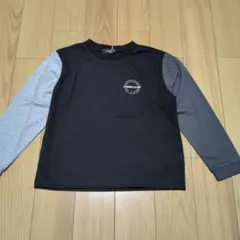新品☆コムサイズム　黒　サークルプリント長袖Tシャツ120㎝