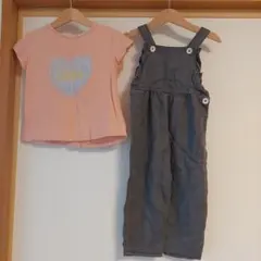 ザラベビー　Tシャツ&オーバーオール　2点セット　98cm