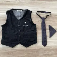 子供　キッズ　男の子　ベスト　ネクタイ