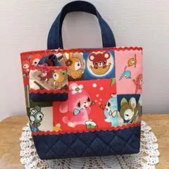 く*ま様 古布昭和レトロ　トートバッグ　ハンドメイド　パッチワーク