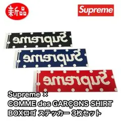 新品 Supreme × コムデギャルソン ステッカー 3枚 ドット 反転ロゴ Supreme Comme Des Garcon Polka Dot Box Logo Sticker Set SS12/SS13
