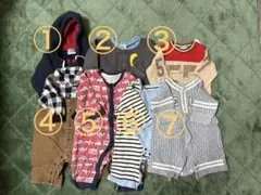 男の子　ロンパース　冬服　60〜80㎝　まとめ売り