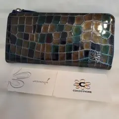 COCCO FIORE 長財布 クロコ型押し マルチカラー未使用新品 - メルカリ