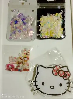 キティ シャカシャカパーツ ＊アクリルパーツ1～2cm