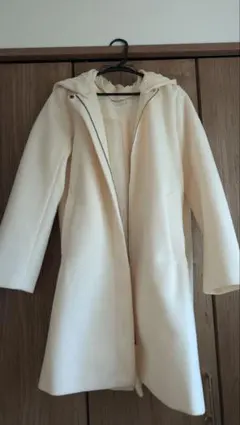 chocol raffine robe フード付きコート アイボリー F