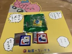 松屋×ちいかわ コラボ第二弾　マスコットフィギュア　ハチワレ　パズル　マット