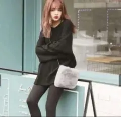 GRL ファーショルダーバッグ クラッチバッグ　ふわふわ　秋冬