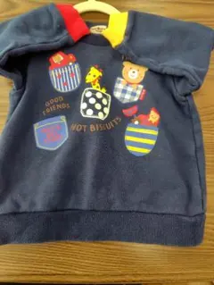 ミキハウス ホットビスケッツ トレーナー 90cm ネイビー