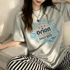 Orion DRAFT BEER 半袖Tシャツ グレー