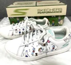 【美品】SKECHERS GO GOLF BOBSコラボ　犬柄　23.5〜24