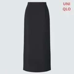 《新品未使用タグ付き》ユニクロ ストレッチダブルフェイスナロースカート L