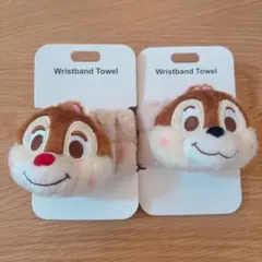✨新品✨ Disney チップ デール 吸水リストバンド　２個セット