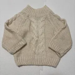 Petit main ケーブルニット(サイズ80〜90cm)