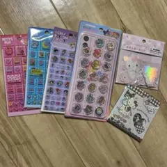 おはじきシールタイルシールその他6枚セット