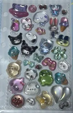 シール おすそ分け 立体シールセット ランダムフレークシールおまけ付き