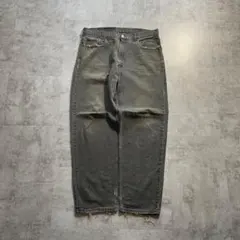 【W38 L32】90s カナダ製 ブラックデニム リーバイス 550 560型