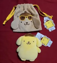 ポムポムプリン LOWRYS FARM 日焼け　エコバッグ　巾着