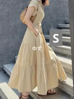 【人気カラー】POLO RALPH LAUREN：半袖ワンピース　ロングドレス