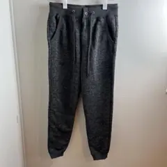 裏起毛 ジョガーパンツ スウェットパンツ ズボン ダークグレー M