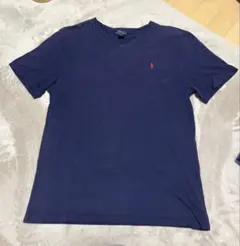 Polo Ralph Lauren ネイビー VネックTシャツ XL