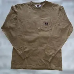 BEN DAVIS 長袖ポケットTシャツ ベージュ Mのサムネイル