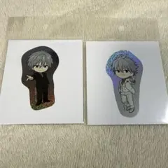 エヴァンゲリオン 30th記念 最後のシ者 渚カヲル展 キラキラステッカー ２点