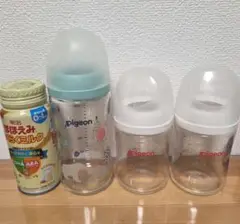 Pigeon 哺乳瓶 3本セット ガラス製