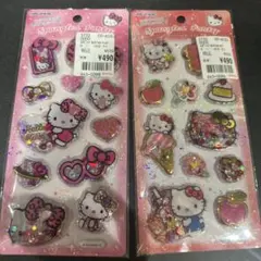 【日本限定発売】ハローキティ スパンコール入りカプセルシール 2点セット