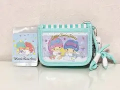 【新品】キキララ二つ折り財布 子供用財布 ネックストラップ リトルツインスターズ