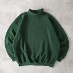 90s USA製　PLUMA　無地 スウェット　タートルネック　ヘビーウェイト
