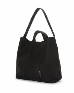 美品 ディーン＆デルーカ コットン キャンバス トートバッグ ブラック L