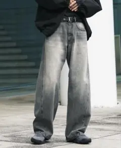 WYM LIDNM VINTAGE WASHED CURVED DENIM