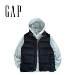 【美品】GAP ギャップ 00s 中綿入り ナイロン ベスト PRIMALOFT