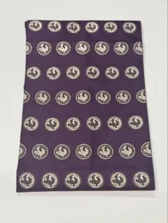 名古屋帯 紫 鳥のモチーフ