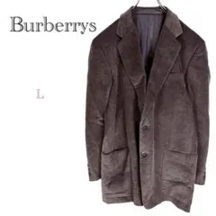 ＊バーバリー【L】テーラードジャケット セミフォーマル 高級感 キュプラおしゃれ