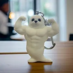 マッチョアザラシ キーホルダー 約5cm ムキムキ マッスル 雑貨 オリジナル