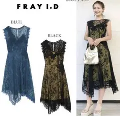 フレイアイディー⭐︎ コードレース刺繍ワンピース