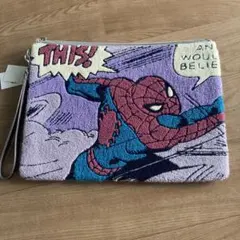 新品　MARVEL COMIKS スパイダーマン クラッチバッグ