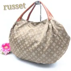 ✨美品✨ラシット トートバッグ ハンドバッグ ナイロン レザー ベージュ 大容量