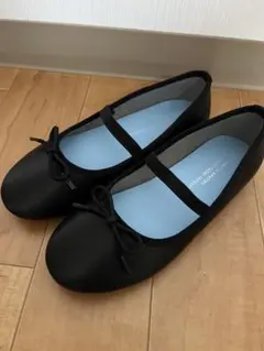 新品　グリーンレーベル　ブラック 黒　バレエシューズ　フォーマルシューズ　20