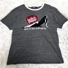 極美品　ヒステリックグラマー　リンガーネック　ヒスガール　tシャツ グレー　L