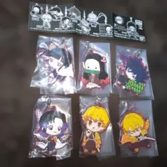 鬼滅の刃 ラバーマスコット 6個セット