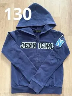 ‼️即購入OK‼️ JENNI キッズ　パーカー フード付き ネイビー　130　女