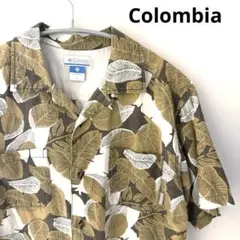 Colombia 半袖シャツ 総柄シャツ Lサイズ　コロンビア　古着
