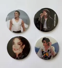 Michael Jackson 缶バッジ 5種セット マイケルジャクソン - メルカリ