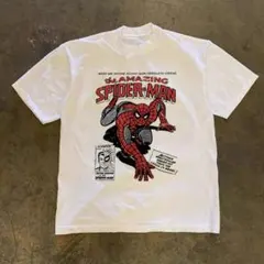 ユニバーサルスタジオ スパイダーマン ヴィンテージTシャツ 白