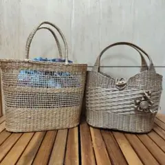 バスケット　カゴバック　2個セット